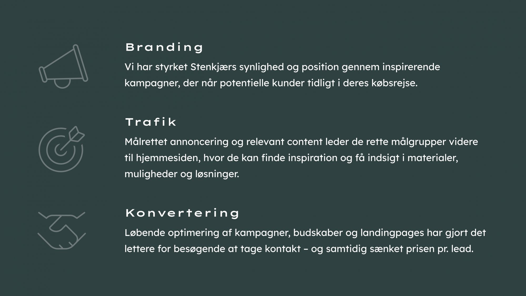Resultater, der kan mærkes
